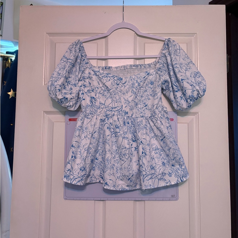 Floral Peplum Top